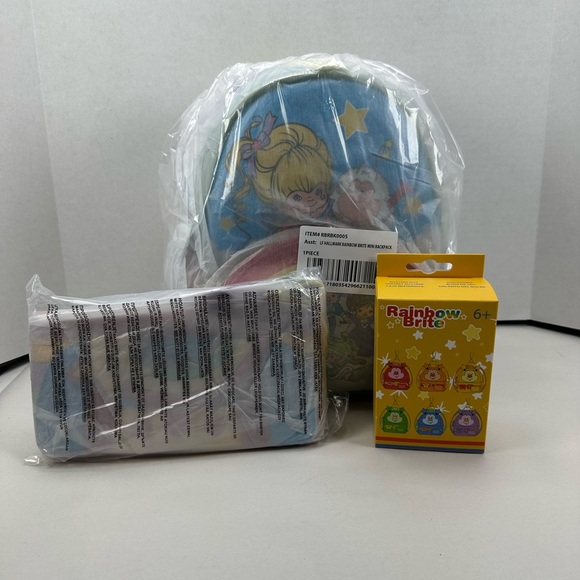Loungefly Rainbow Brite Exclusive The Color Kids Light Up Mini Backpack & Wallet - Picture 14 of 14
